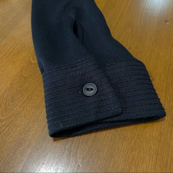 Soft Surroundings Women’s Blue V Neck Long Sleeve Point Collar Knit‎ Blouse PXS - Picture 12 of 12